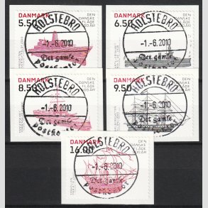 FRIM�RKER DANMARK | 2010 - AFA 1620E-24E - Den Danske fl�de 500 �r - Komplet s�t - Lux Stemplet 