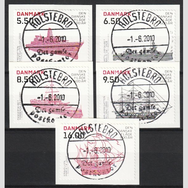 FRIM�RKER DANMARK | 2010 - AFA 1620E-24E - Den Danske fl�de 500 �r - Komplet s�t - Lux Stemplet 