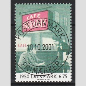 FRIM�RKER DANMARK | 2000 - AFA 1259 - 1900 tallet serie 3 - 6,75 Kr. Dansk film - Pragt Stemplet