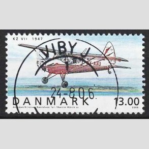 FRIM�RKER DANMARK | 2006 - AFA 1481 - Ellehammer - 13,00 Kr. flerfarvet - Pragt Stemplet Viby J.