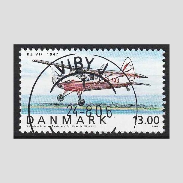 FRIM�RKER DANMARK | 2006 - AFA 1481 - Ellehammer - 13,00 Kr. flerfarvet - Pragt Stemplet Viby J.