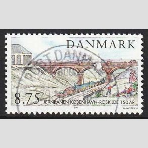 FRIM�RKER DANMARK | 1997 - AFA 1149 - K�benhavn-Roskilde - 8,75 Kr. flerfarvet - Lux Stemplet