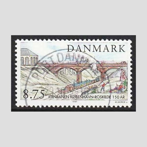 FRIM�RKER DANMARK | 1997 - AFA 1149 - K�benhavn-Roskilde - 8,75 Kr. flerfarvet - Lux Stemplet