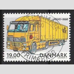 FRIM�RKER DANMARK | 2002 - AFA 1324 - Postk�ret�jer - 19,00 Kr. Volvo FH12 - Lux Stemplet