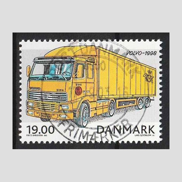 FRIM�RKER DANMARK | 2002 - AFA 1324 - Postk�ret�jer - 19,00 Kr. Volvo FH12 - Lux Stemplet