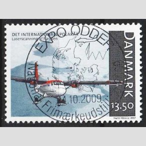 FRIM�RKER DANMARK | 2007 - AFA 1498 - Internationalt polar�r - 13,50 Kr. flerfarvet - Pragt Stemplet