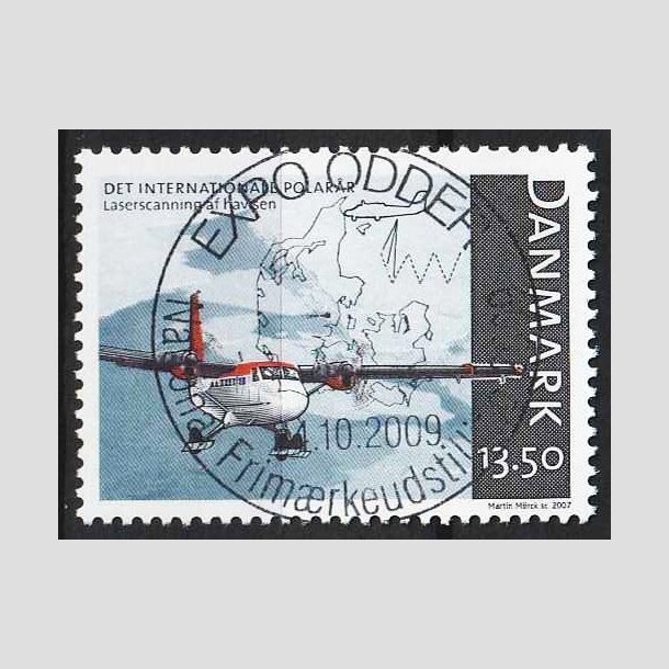 FRIM�RKER DANMARK | 2007 - AFA 1498 - Internationalt polar�r - 13,50 Kr. flerfarvet - Pragt Stemplet