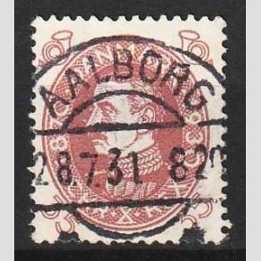 FRIM�RKER DANMARK | 1930 - AFA 194 - Chr. X 60 �r 35 �re r�dbrun - Lux Stemplet Aalborg