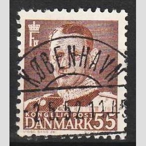 FRIM�RKER DANMARK | 1951 - AFA 327 - Fr. IX 55 �re brun - Lux Stemplet 