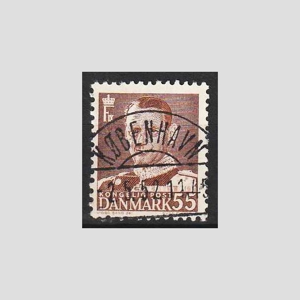 FRIM�RKER DANMARK | 1951 - AFA 327 - Fr. IX 55 �re brun - Lux Stemplet 