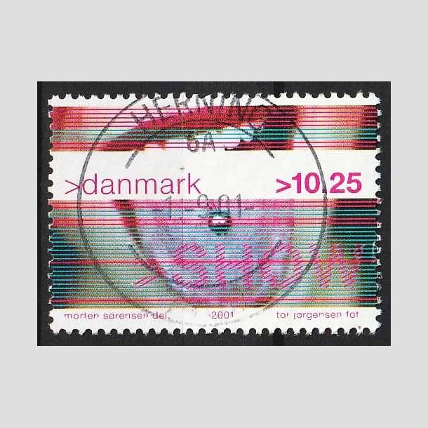 FRIM�RKER DANMARK | 2001 - AFA 1290 - Show - 10,25 Kr. piercing - Pragt Stemplet Herning