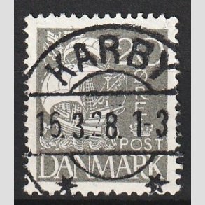 FRIM�RKER DANMARK | 1927 - AFA 170 - Karavel 20 �re gr� - Lux Stemplet Karby