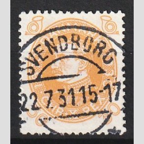 FRIM�RKER DANMARK | 1930 - AFA 193 - Chr. X 60 �r 30 �re gul - Lux Stemplet Svendborg
