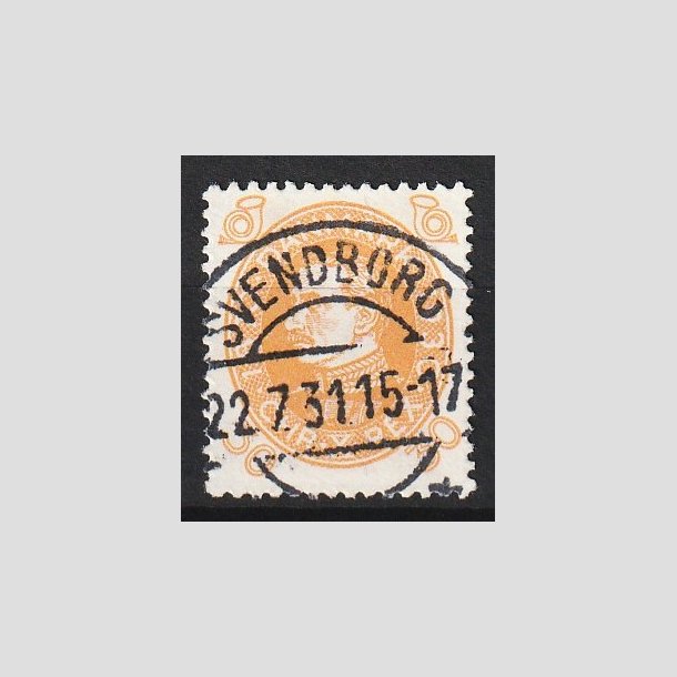 FRIM�RKER DANMARK | 1930 - AFA 193 - Chr. X 60 �r 30 �re gul - Lux Stemplet Svendborg