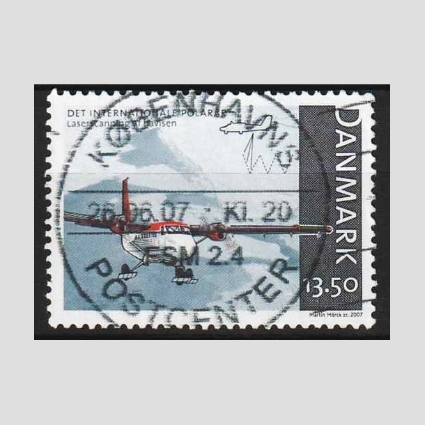 FRIM�RKER DANMARK | 2007 - AFA 1498 - Internationalt polar�r - 13,50 Kr. - Pragt Stemplet 