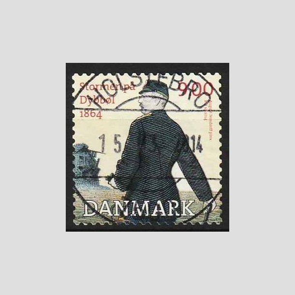 FRIM�RKER DANMARK | 2014 - AFA 1770A - Dybb�l 1864 - 9,00 Kr. flerfarvet fra miniark - Lux Stemplet 