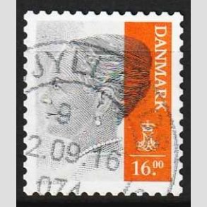 FRIM�RKER DANMARK | 2015 - AFA 1840 - Dronning Margrethe II (POST NORD) - 16,00 Kr. - Stemplet