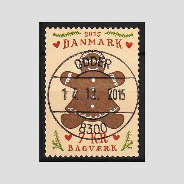 FRIM�RKER DANMARK | 2015 - AFA 1836 - Bagv�rk - 7,00 Kr. kagekone - Lux Stemplet Odder