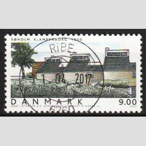 FRIM�RKER DANMARK | 2002 - AFA 1336 - Danske boliger I. - 9,00 Kr. S�holm - Pragt Stemplet Ribe