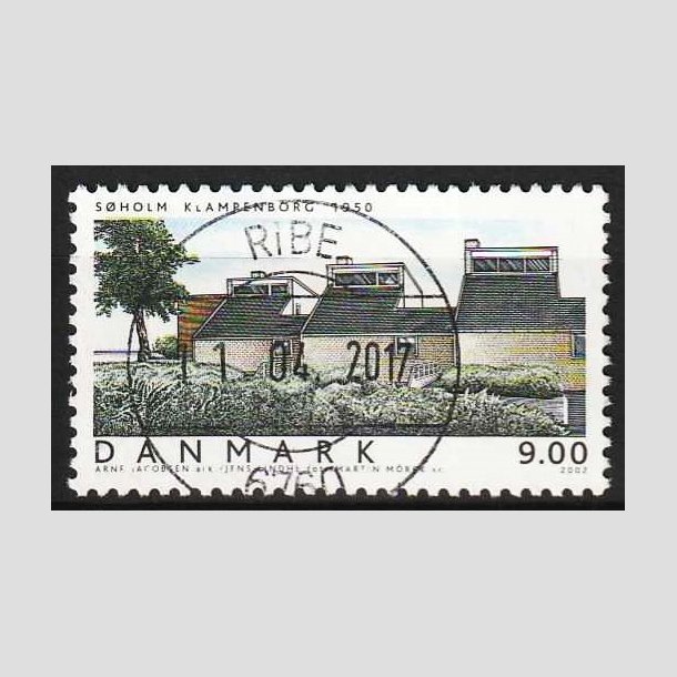FRIM�RKER DANMARK | 2002 - AFA 1336 - Danske boliger I. - 9,00 Kr. S�holm - Pragt Stemplet Ribe