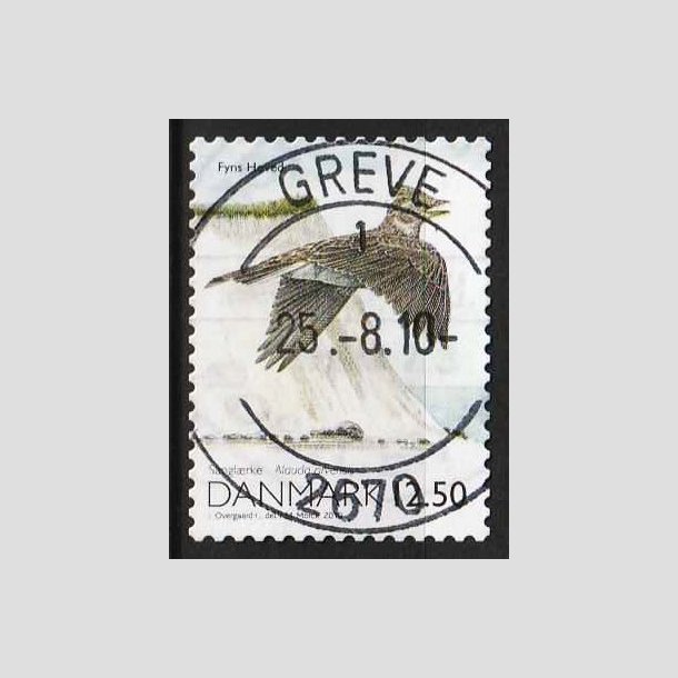 FRIM�RKER DANMARK | 2010 - AFA 1602 - Danmarks natur - 12,50 Kr. flerfarvet - Pragt Stemplet Greve