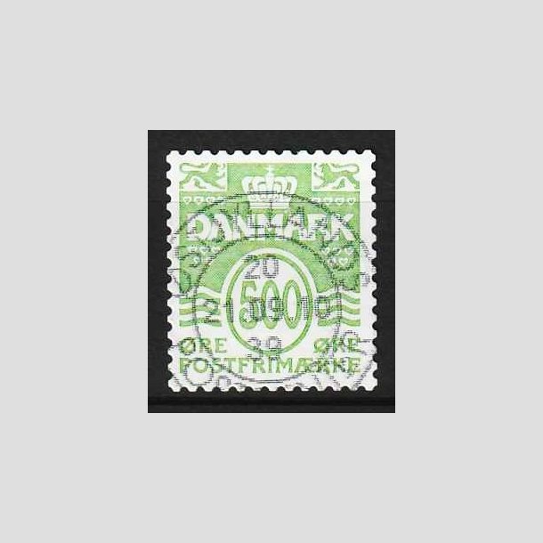 FRIM�RKER DANMARK | 2008 - AFA 1530E - B�lgelinie - 500 �re lys gr�n - Pragt Stemplet