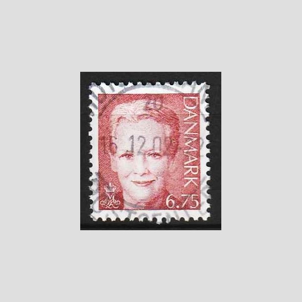 FRIM�RKER DANMARK | 2000 - AFA 1249 - Dronning Margrethe II - 6,75 brunr�d - Pragt Stemplet