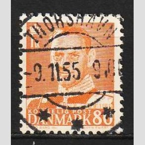 FRIM�RKER DANMARK | 1952-53 - AFA 341 - Fr. IX 80 �re orange - Lux Stemplet Thorshavn