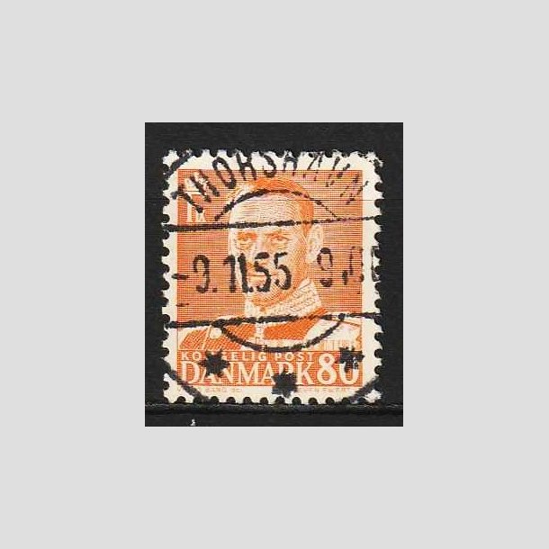 FRIM�RKER DANMARK | 1952-53 - AFA 341 - Fr. IX 80 �re orange - Lux Stemplet Thorshavn