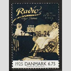 FRIM�RKER DANMARK | 2000 - AFA 1253 - 1900-tallet. Serie 2. - 6,75 Kr. - Pragt stemplet