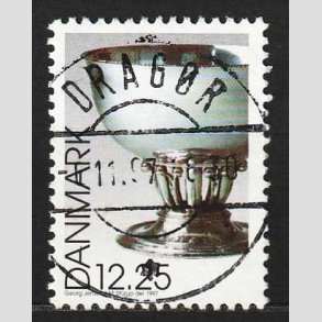 FRIM�RKER DANMARK | 1997 - AFA 1163 - Dansk design - 12,25 Kr. Georg Jensen - Lux Stemplet Drag�r