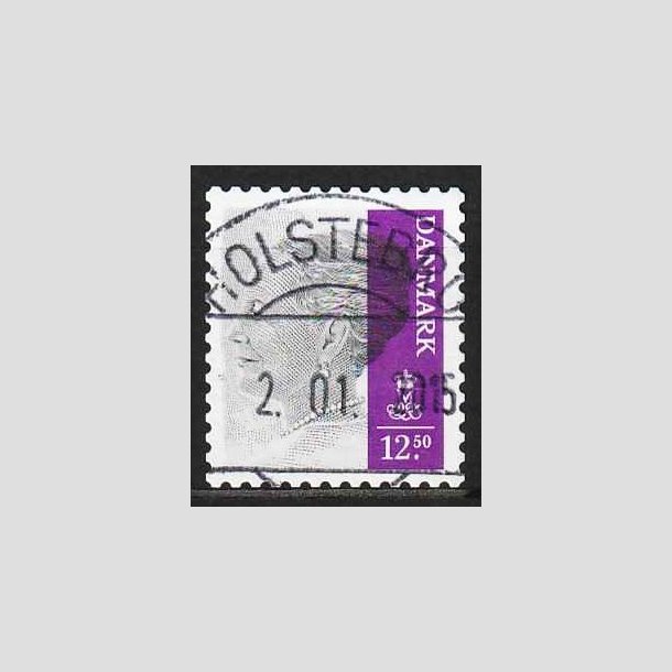 FRIM�RKER DANMARK | 2013 - AFA 1724 - Dronning Margrethe II - 12,50 Kr. gr�/lilla - Lux Stemplet