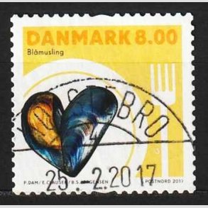 FRIM�RKER DANMARK | 2017 - AFA 1889 - Skaldyr - 8,00 kr. flerfarvet - Pragt Stemplet