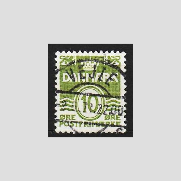 FRIM�RKER DANMARK | 1950 - AFA 318 - B�lgelinie 10 �re gr�n - Lux Stemplet Vejle