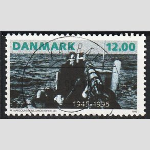 FRIM�RKER DANMARK | 1995 - AFA 1094 - 50 �ret for befrielsen - 12,00 Kr. flerfarvet - Lux Stemplet Sk�rb�k