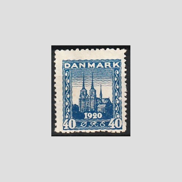 FRIM�RKER DANMARK | 1921 - AFA 116 - Genforening 40 �re bl� - Ubrugt