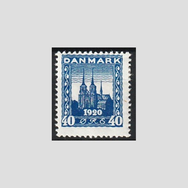 FRIM�RKER DANMARK | 1921 - AFA 116 - Genforening 40 �re bl� - Ubrugt