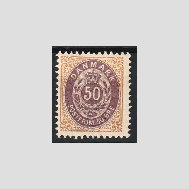 FRIM�RKER DANMARK | 1902 - AFA 30C - 50 �re brun/lilla - Ubrugt
