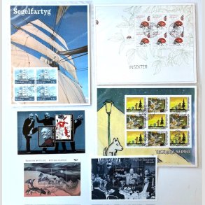 FRIMRKER SVERIGE | 2008 - Miniark - 6 stk. forskellige fra rgangen - Flot stemplet