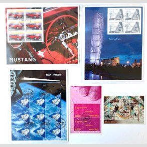 FRIMRKER SVERIGE | 2009 - Miniark - 5 stk. forskellige fra rgangen - Flot stemplet