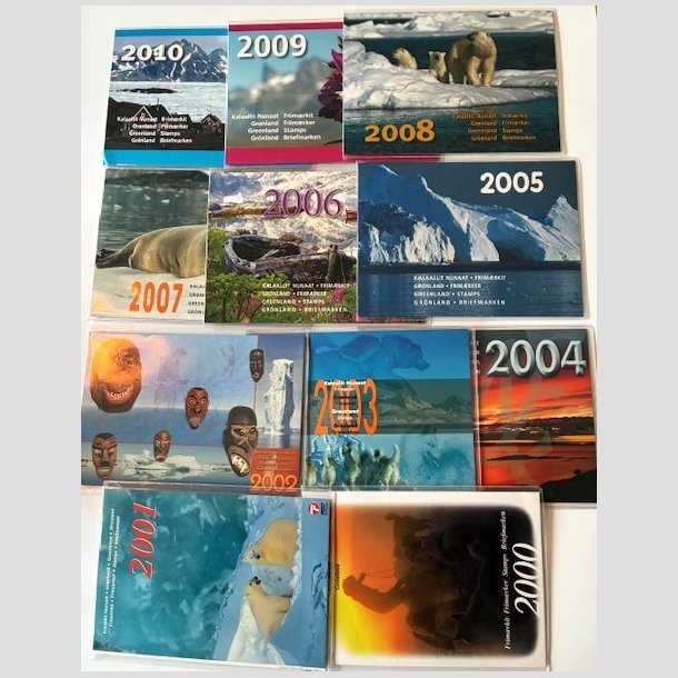 FRIM�RKER GR�NLAND | �rsmapper �r 2000-2010 komplet - Postfrisk