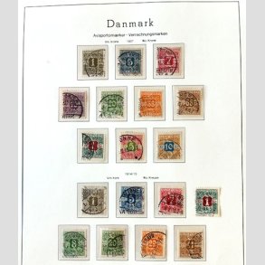 FRIM�RKER DANMARK | 1907 - AFA 1 mv. - Avisporto div. p� side fra samling - Stemplet