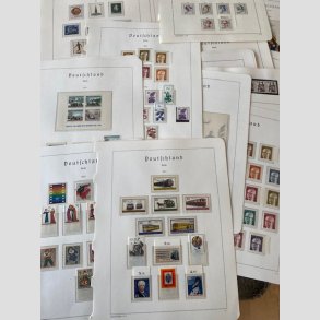 FRIMRKER TYSKLAND/BERLIN VEST.  | Samling postfrisk r 1970-1990 incl. miniark (ser komplet ud)  