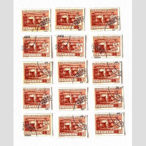 FRIM�RKER DANMARK | 1964 - AFA 422F - Gr�nseforeningen - 35 + 10 �re x 12 stk. - Flot stemplet