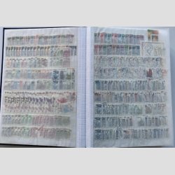 FRIMRKER TYSKLAND/BUNDES. REP.  | Proppet 48 siders lagerbog med rigtig mange Lux Stempler   