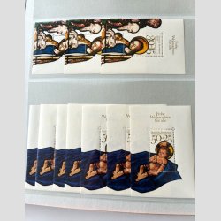 FRIM�RKER TYSKLAND/BUNDES. REP.  | Proppet lagermappe med 173 stk. postfriske miniark (se fotoudsnit)   