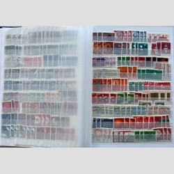 FRIMRKER TYSKLAND/BUNDES. REP.  | Proppet 48 siders lagerbog med rigtig mange Lux Stempler   