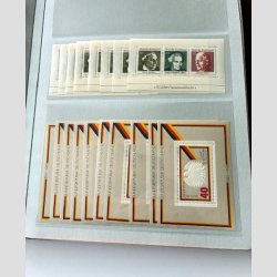 FRIM�RKER TYSKLAND/BUNDES. REP.  | Proppet lagermappe med 173 stk. postfriske miniark (se fotoudsnit)   