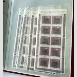 FRIM�RKER TYSKLAND/BUNDES. REP.  | Proppet lagermappe med 173 stk. postfriske miniark (se fotoudsnit)   