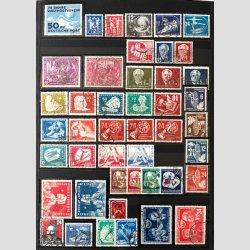 FRIM�RKER TYSKLAND DDR  | Flot tidlig samling med b.la. Luxstempler samt mappe div.   